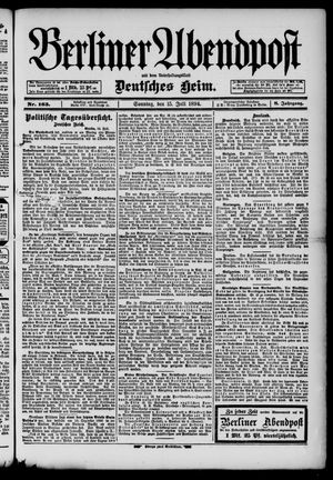 Berliner Abendpost vom 15.07.1894