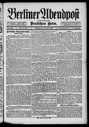 Berliner Abendpost vom 18.07.1894
