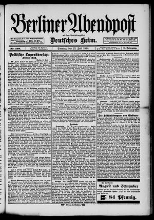 Berliner Abendpost vom 22.07.1894