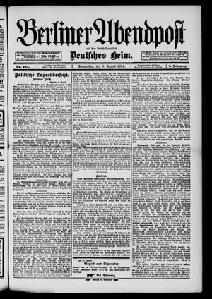 Berliner Abendpost vom 09.08.1894