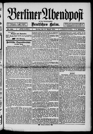 Berliner Abendpost vom 10.08.1894