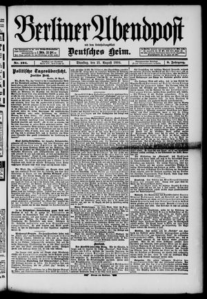 Berliner Abendpost vom 21.08.1894