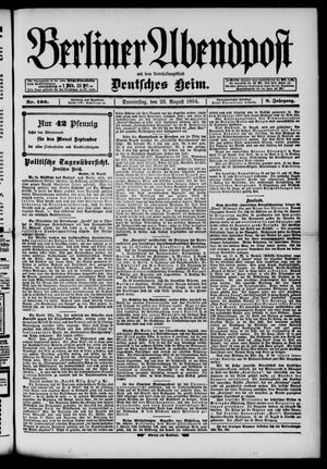Berliner Abendpost vom 23.08.1894