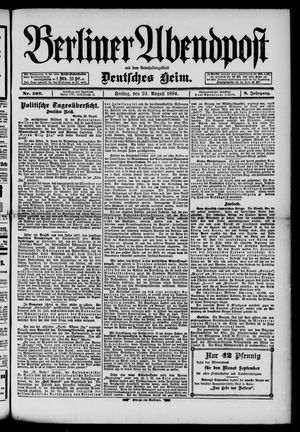 Berliner Abendpost vom 24.08.1894