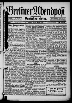 Berliner Abendpost vom 26.08.1894