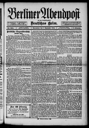 Berliner Abendpost vom 01.09.1894