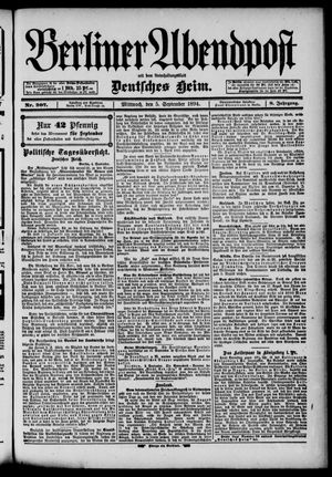 Berliner Abendpost vom 05.09.1894