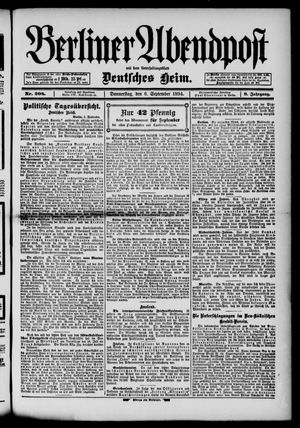 Berliner Abendpost vom 06.09.1894