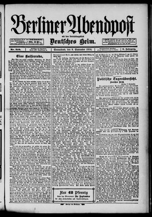Berliner Abendpost vom 08.09.1894