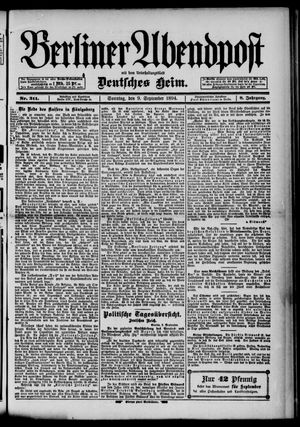 Berliner Abendpost vom 09.09.1894