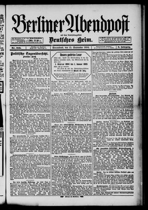 Berliner Abendpost vom 15.09.1894