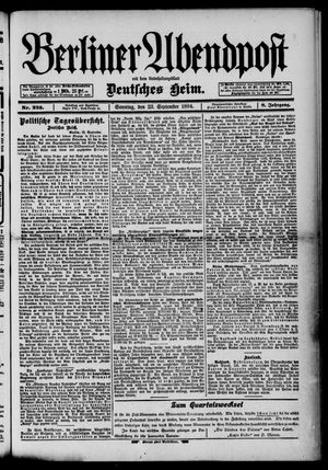 Berliner Abendpost vom 23.09.1894