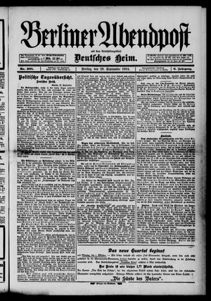 Berliner Abendpost vom 28.09.1894
