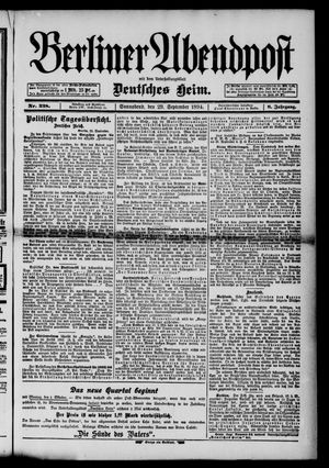 Berliner Abendpost vom 29.09.1894