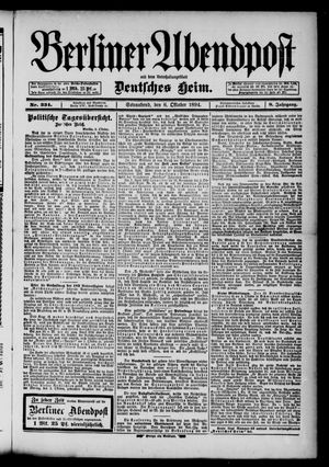 Berliner Abendpost vom 06.10.1894