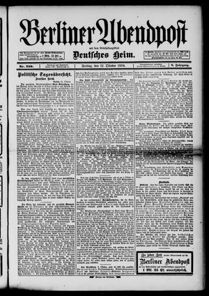 Berliner Abendpost vom 12.10.1894