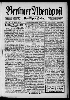 Berliner Abendpost vom 16.10.1894