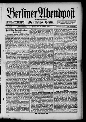 Berliner Abendpost vom 19.10.1894