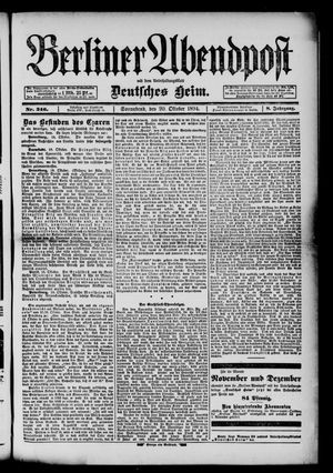 Berliner Abendpost vom 20.10.1894