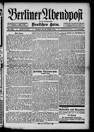 Berliner Abendpost vom 23.10.1894