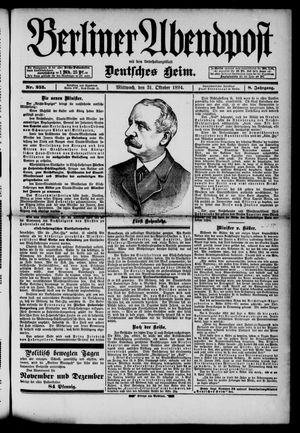 Berliner Abendpost vom 31.10.1894