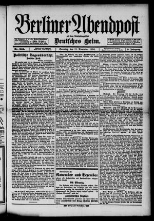 Berliner Abendpost vom 11.11.1894