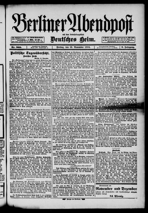 Berliner Abendpost vom 16.11.1894