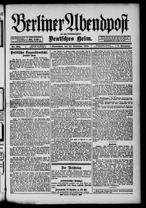 Berliner Abendpost vom 24.11.1894