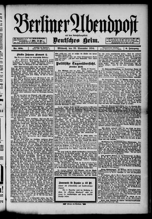 Berliner Abendpost vom 28.11.1894