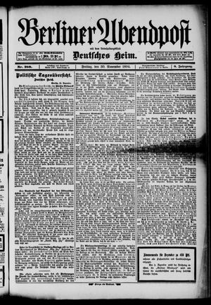 Berliner Abendpost vom 30.11.1894