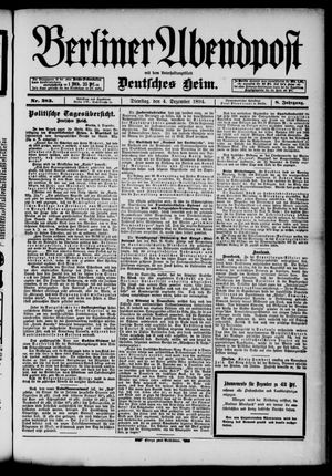 Berliner Abendpost vom 04.12.1894