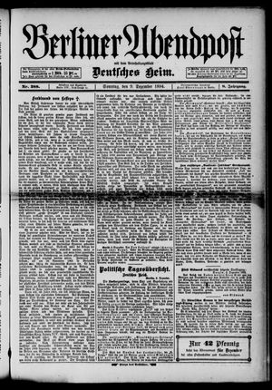 Berliner Abendpost vom 09.12.1894