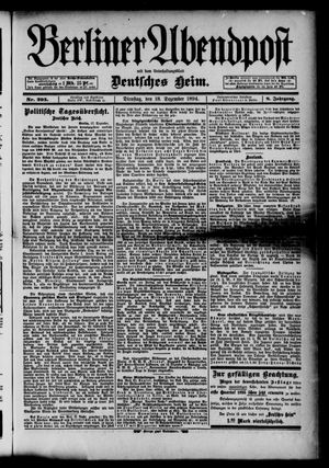 Berliner Abendpost vom 18.12.1894