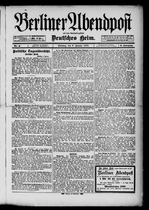 Berliner Abendpost vom 08.01.1895