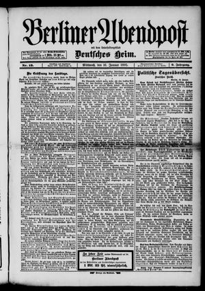 Berliner Abendpost on Jan 16, 1895