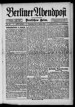 Berliner Abendpost vom 17.01.1895