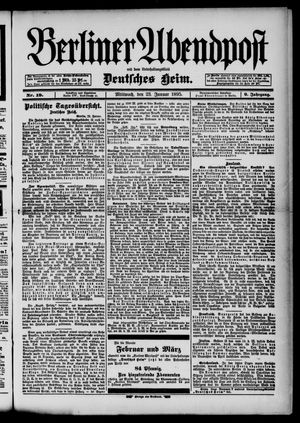 Berliner Abendpost on Jan 23, 1895