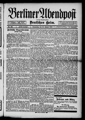 Berliner Abendpost vom 24.01.1895