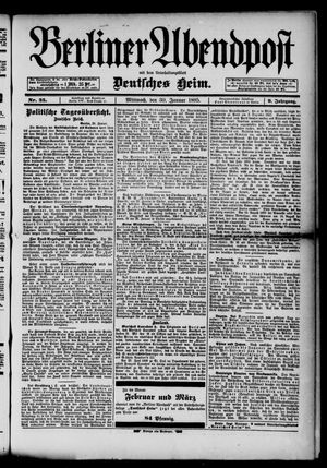 Berliner Abendpost vom 30.01.1895