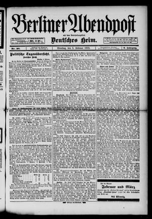 Berliner Abendpost on Feb 5, 1895