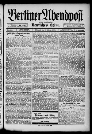 Berliner Abendpost on Feb 6, 1895