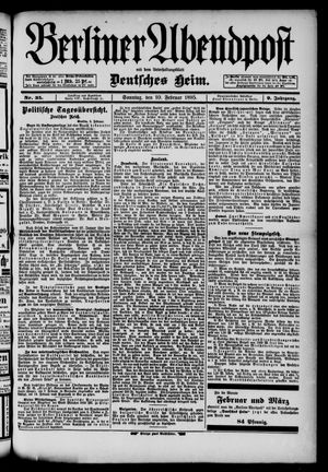 Berliner Abendpost on Feb 10, 1895