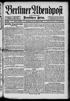 Berliner Abendpost vom 14.02.1895