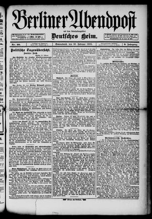 Berliner Abendpost on Feb 16, 1895