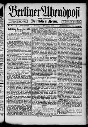Berliner Abendpost vom 17.02.1895
