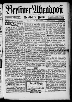 Berliner Abendpost vom 27.02.1895