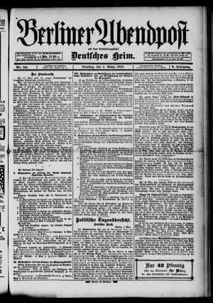 Berliner Abendpost on Mar 5, 1895