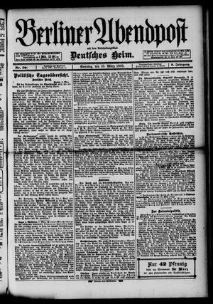 Berliner Abendpost vom 10.03.1895