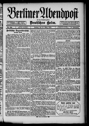 Berliner Abendpost vom 15.03.1895