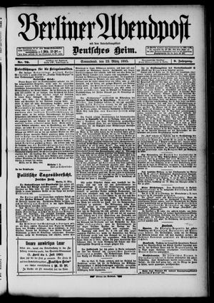 Berliner Abendpost on Mar 23, 1895